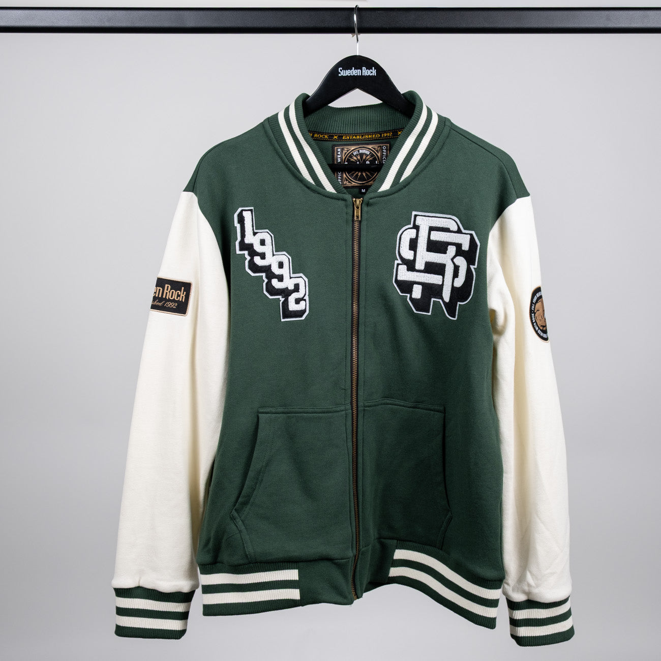 Collegejacka Green/White