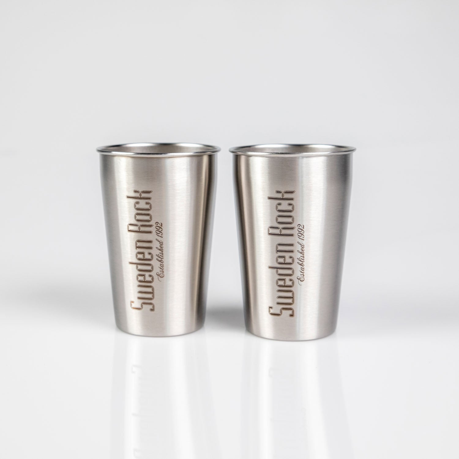 Drinkglas Aluminium 2-pack