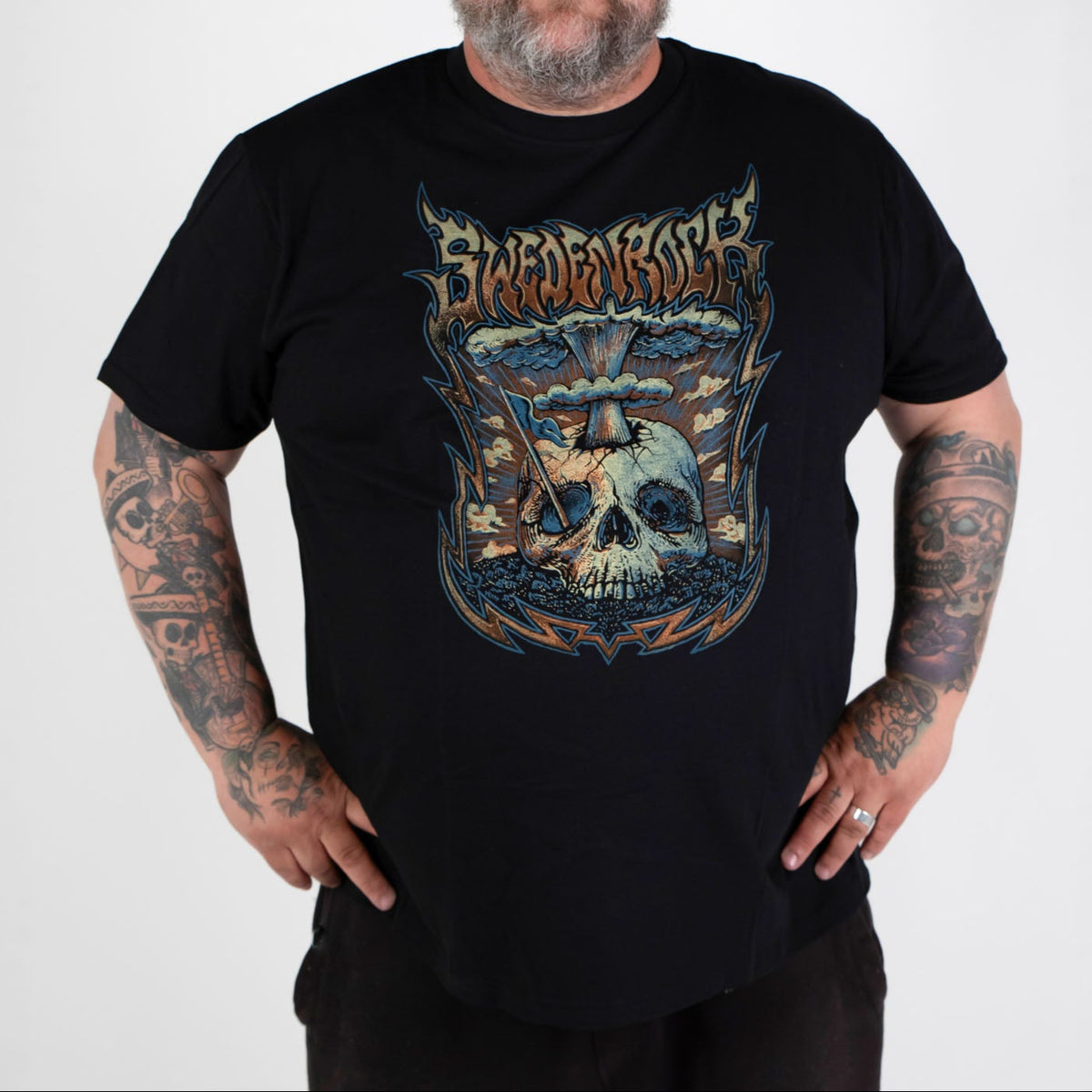 T-Shirt Skull Orange