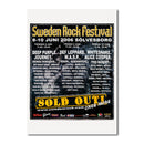 Affischen 2006, 50x70cm, föreställer Sweden Rock Festivals lineup - Deep Purple, Def Leppard och Alice Cooper. Festivalen hölls 8-10 juni i Sölvesborg och har en fet gul "Sold Out"-banner längst ner.