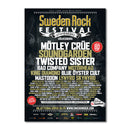 Poster 2012, 50x70cm - Sweden Rock Festival i Sölvesborg, 6-9 juni. Med Mötley Crüe, Soundgarden, Twisted Sister, Bad Company, Motörhead, King Diamond, Blue Öyster Cult & Lynyrd Skynyrd.