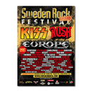 The Poster 2013, 50x70cm belyser Sweden Rock Festival med headliners och band, evenemangsdatum (5-8 juni) och Sölvesborg som visas högst upp på denna slående festivalaffisch.