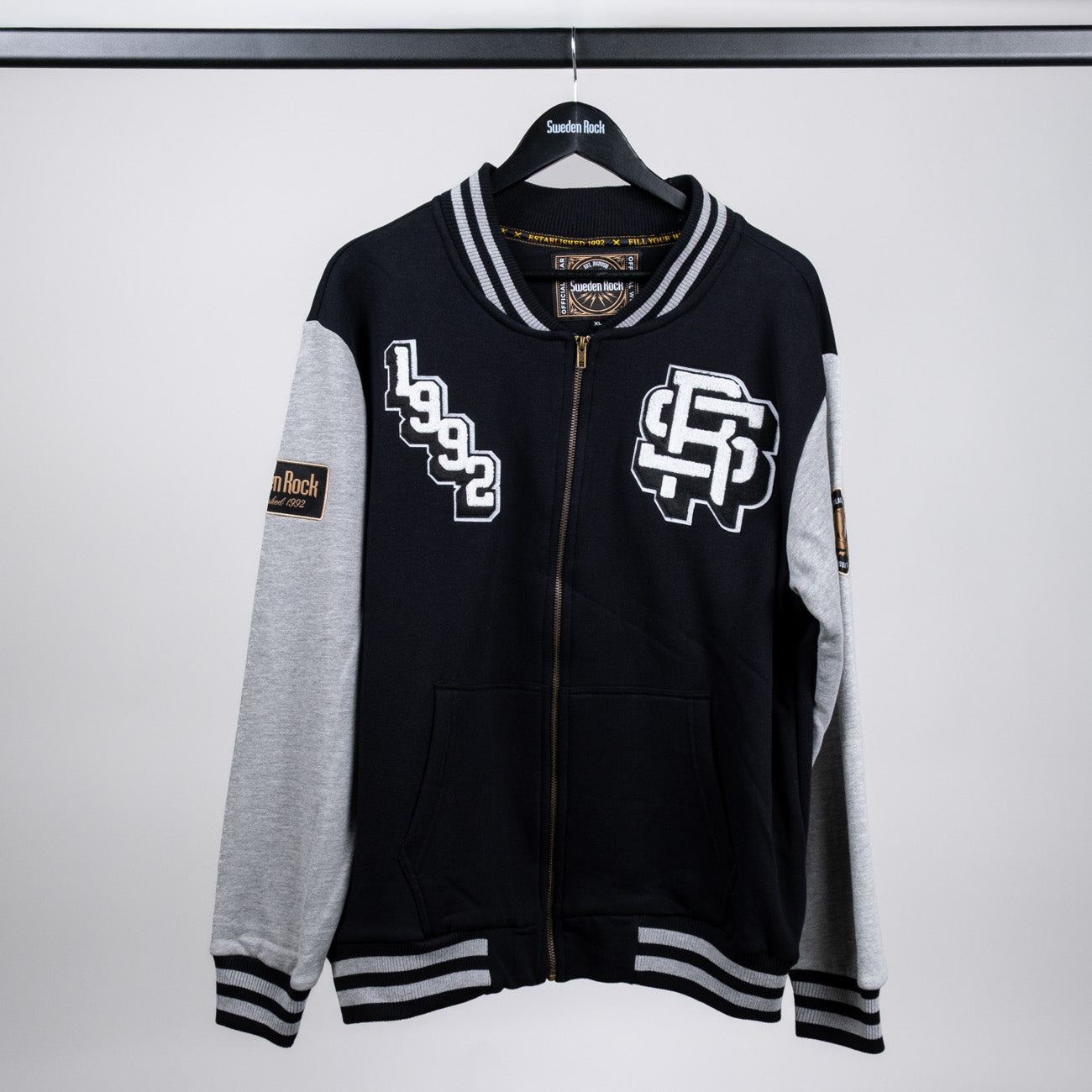 Collegejacka Black/Grey